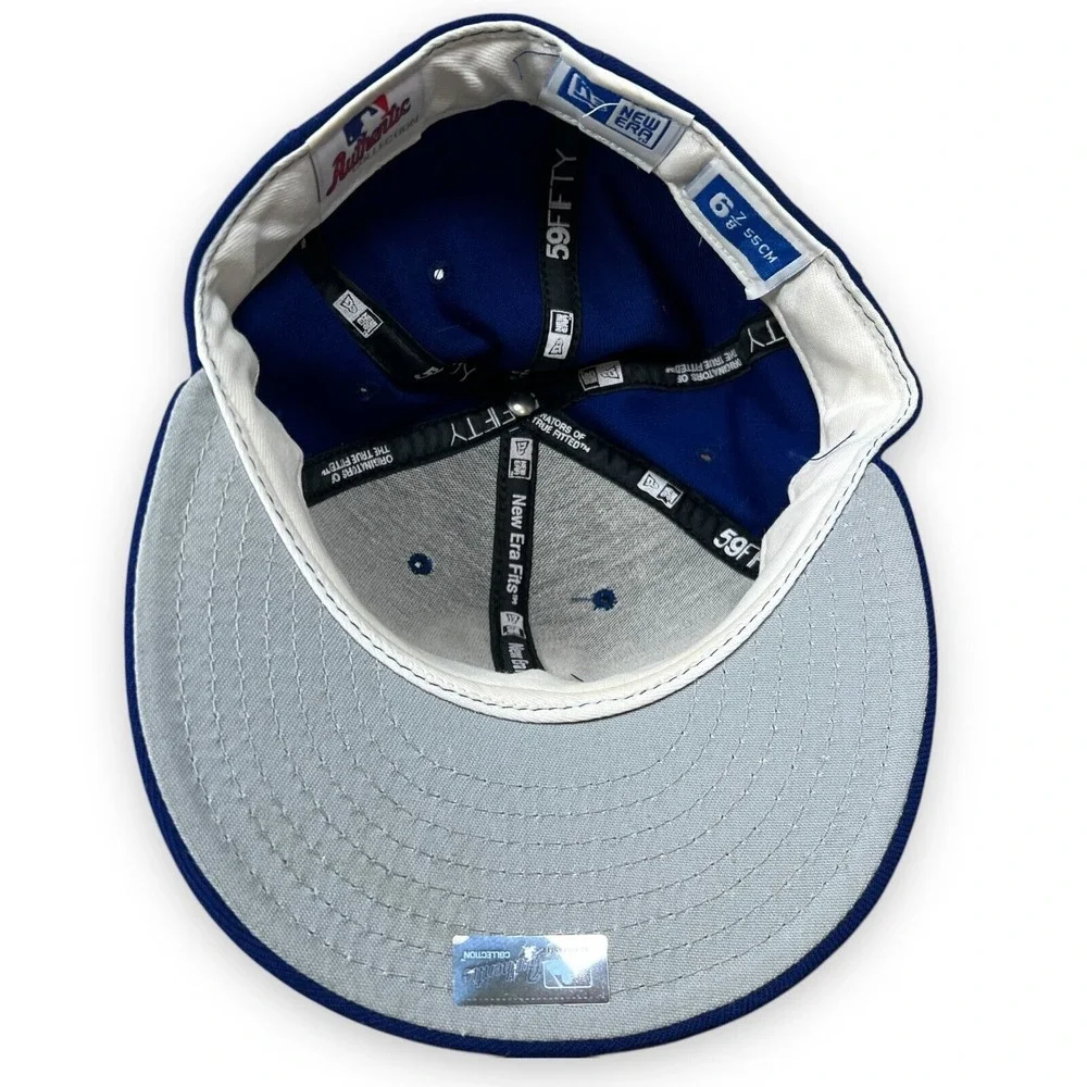 Vintage Milwaukee‎ Brewers Fitted Mens 6 7/8 Blue New Era 5950 Wool Blue Box